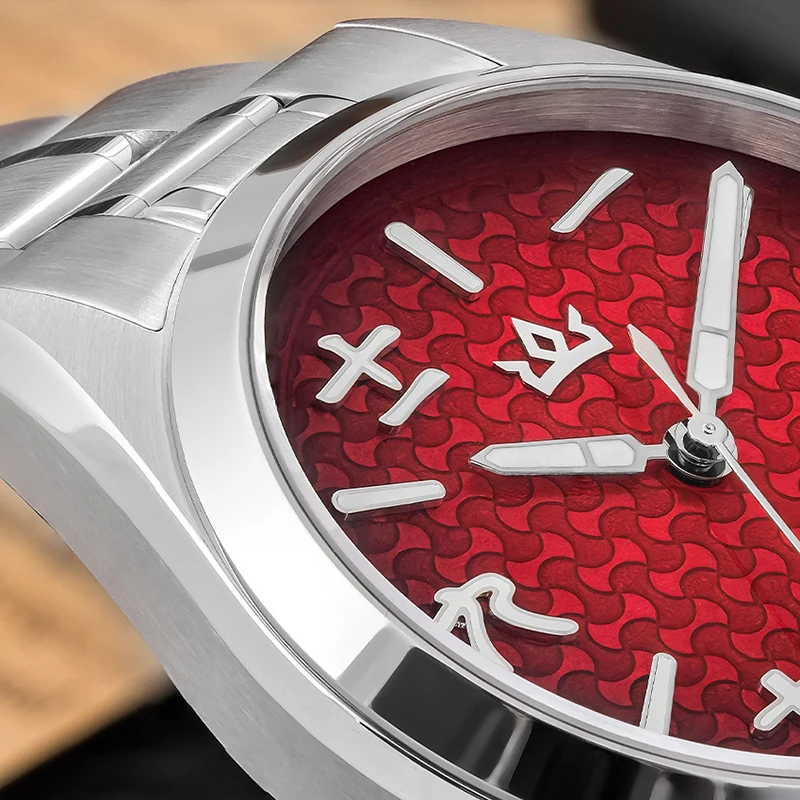 AddiesKin K011 Men's Unique Automatic Mechanical Watch Chinese Culture Inspired Dial 3D Seal Script Markers Luxury Wristwatch