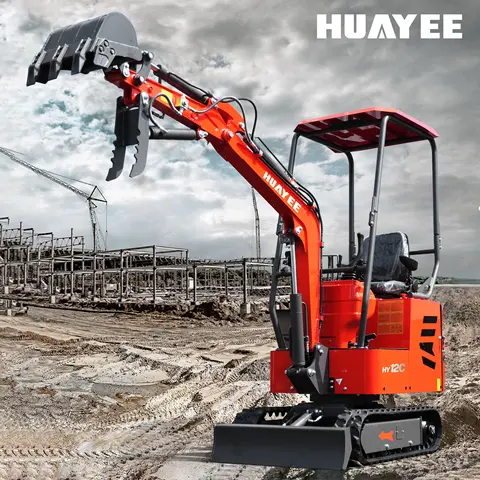 1-Ton Mini Excavator Custom Product for Gardens And Farms One-Year Warranty Ships within the USA