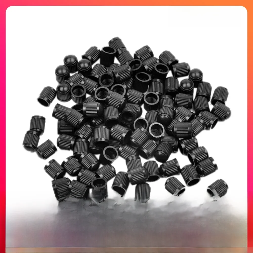 AliExpress Car 100pcs Tubeless Tire Valve Valve Cap Car Tire Valve Cap Car Truck Bicycle MTB Dust Cap