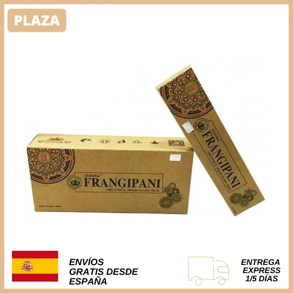 Incense Organic Frangipani 15 gr GOLOKA