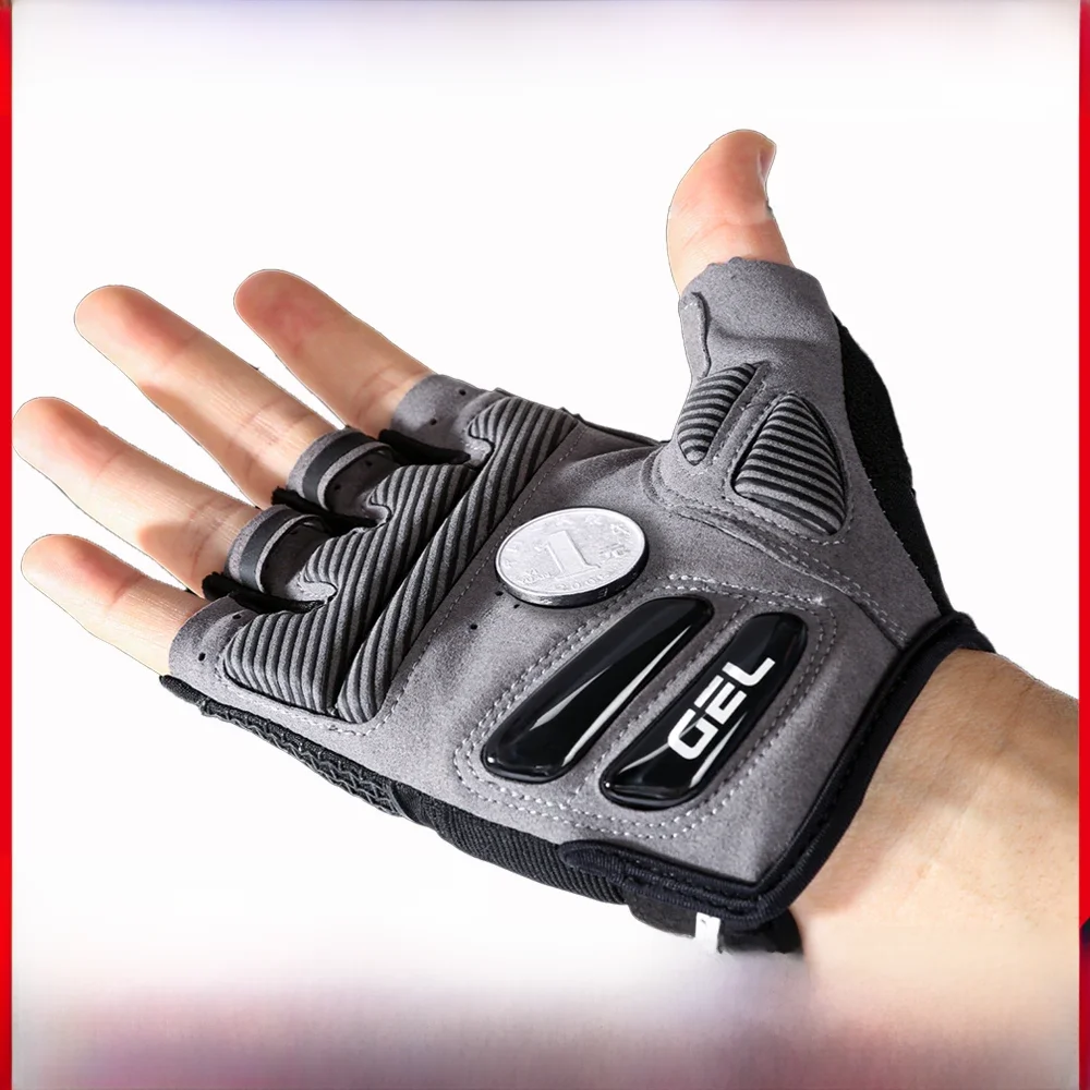 AliExpress Fezrgea 2023 Half-Finger Men'S And Women'S Cycling Gloves Liquid Silicone Shock-Absorbing Breathable Sports Bike Fitness Gloves