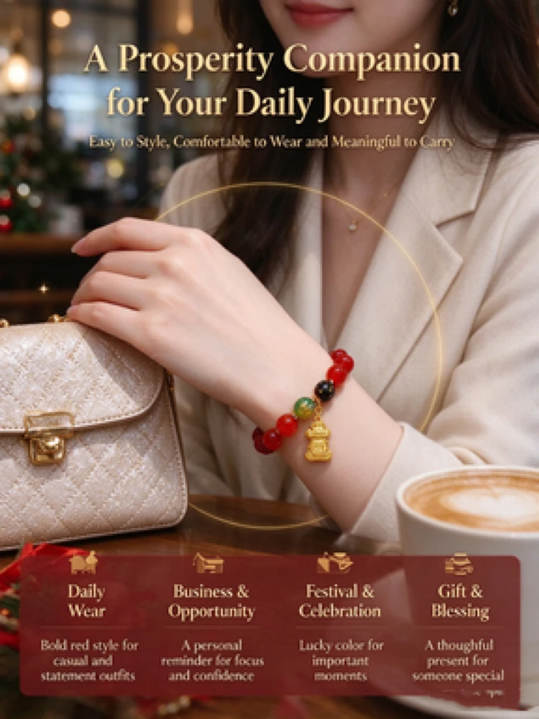 Delicate Traditional Blessing Red Agate Bracelet, All-Day Comfort Elastic Stretch Cord, Natural Red Agate & Scripture Beads, Unisex Oriental Ornament, Christmas, Anniversary & Birthday Gift