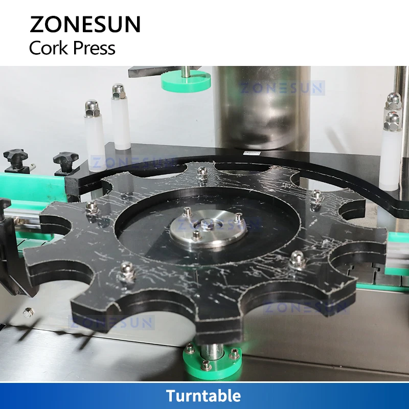 Zonesunコルクプレス機、まだ輝く赤ワインボトルを密封するための、自動給餌包装生産ライン、ZS-DSJ2