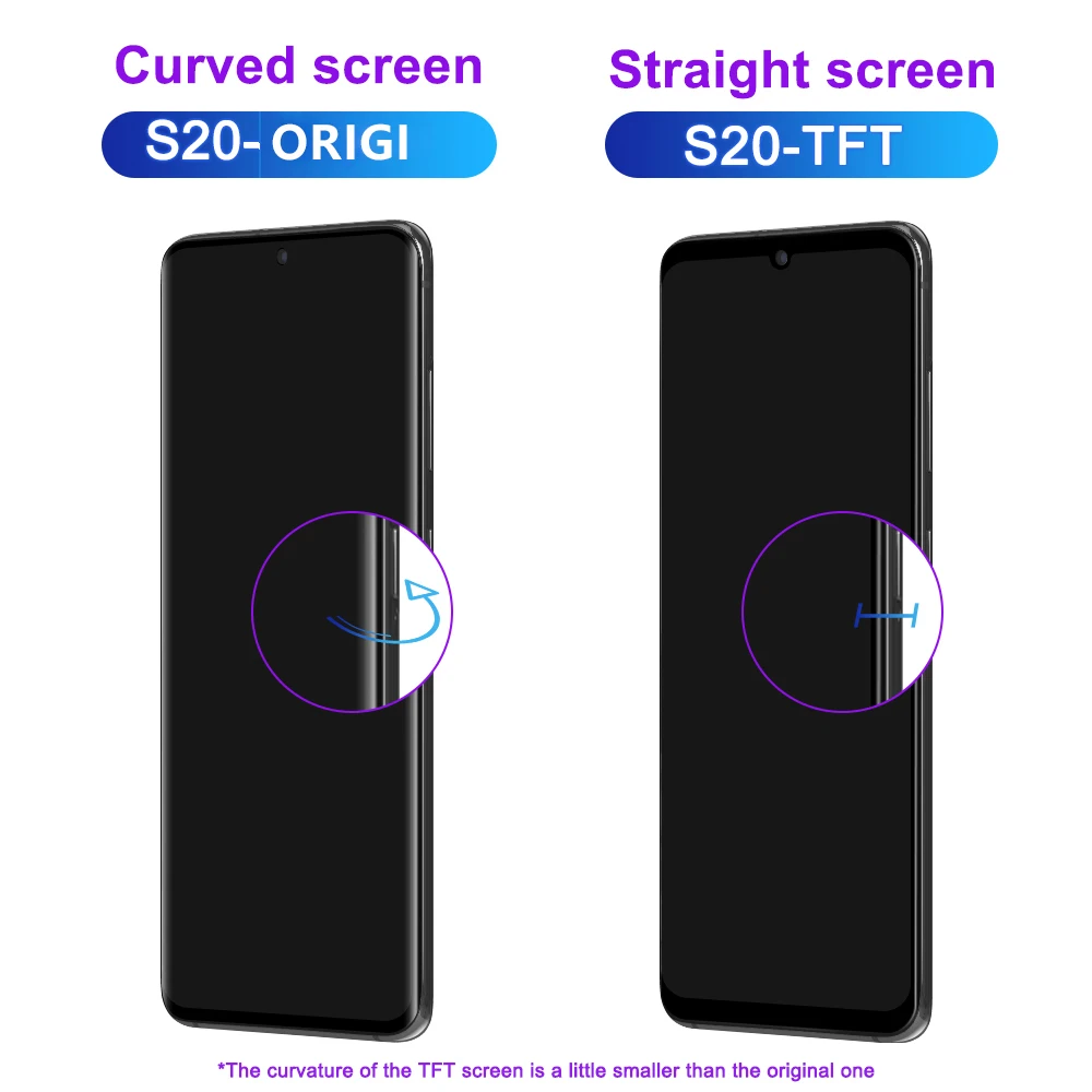 100% Tested AAA Quality S20 LCD with frame for SAMSUNG S20 SM-G980B/DS G980 Display Touch Screen Digitizer Assembly Replacement