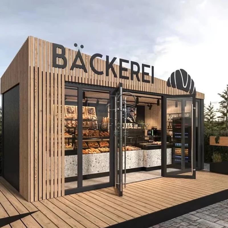 Luxury Custom Foldable Container House for Restaurant Cafe Kitchen with Insulated Walls and Stylish Interior Decor