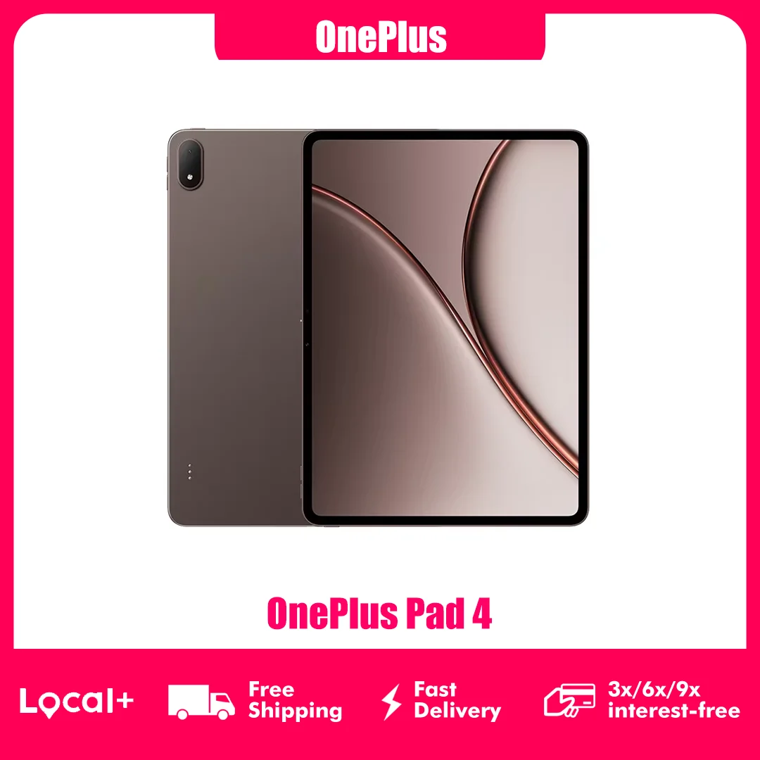 OnePlus Pad 4 Global Version WiFi Tablet – 13,2" 144Hz LCD-Display, Snapdragon 8 Elite Gen 5, 8 Lautsprecher, 13MP Kamera, 13380mAh Akku, 80W SUPERVOOC Schnellladung (ohne Ladegerät),
