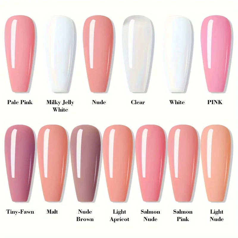Gel de extensión de uñas acrílico de 150g, compatible UV/LED, sin olor, removible 5