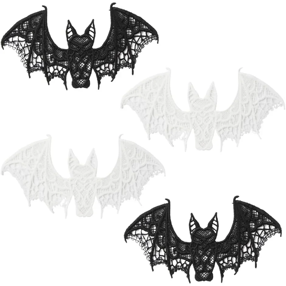 Patch de réparation de chauve-souris noires effrayantes pour Halloween, 1 pièce