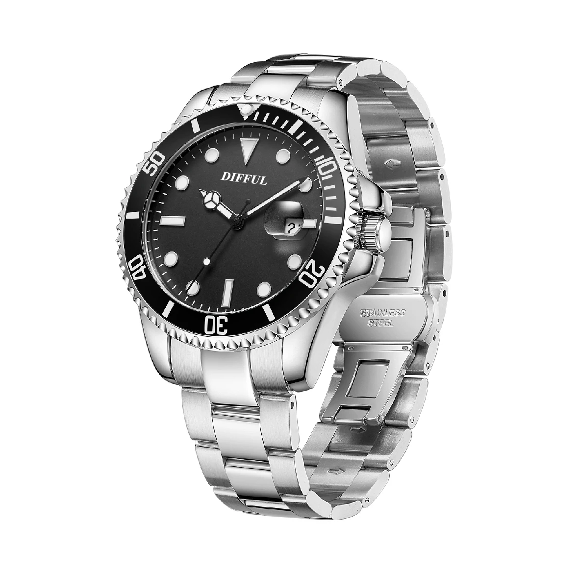 ساعة كوارتز رجالية عالية الجودة مقاومة للماء بحركة يابانية مضيئة