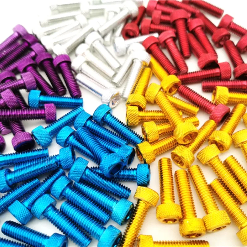 AliExpress 10pcs colorful universal 6MM racing motocross part kit fairing dirt pit bike moto fixing Nuts Bolts accessories motorcycle screw