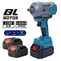 Brushless Electric Impact Wrench 4100RPM Cordless Removal Screw Nut Screwdriver Home Power Tool for Makita 18V Battery