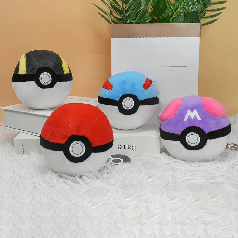 Master Ball Grote bal Ultra Ball Poké Ball Knuffels Zachte knuffels Cartoon Rugzak Hanger Decoratie Speelgoed Verjaardag - afbeelding 2