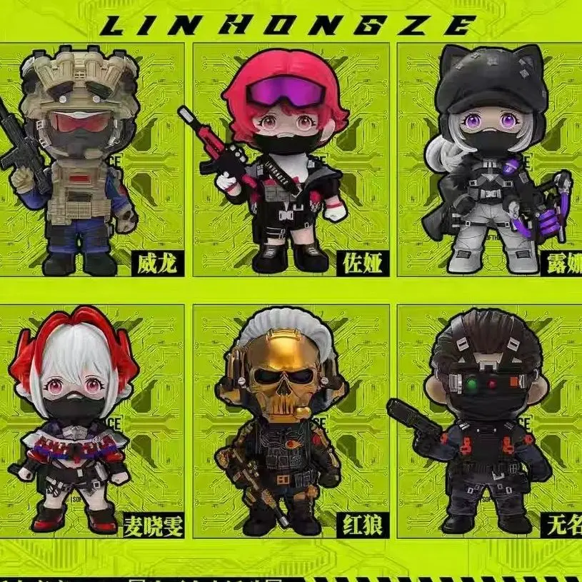 

Q-version Delta Operator anime game peripheral models, trendy toys, anime figurines, table decorations, and birthday gifts