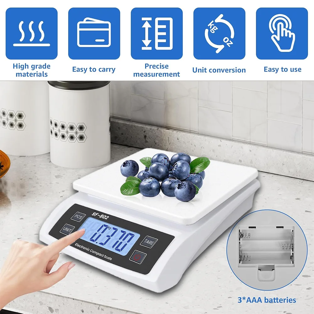 30 كجم /1 جرام LCD ميزان المطبخ الرقمي عالية الدقة المنزل الغذاء الطب الأجهزة الموازين قياس كجم جرام رطل أوقية
