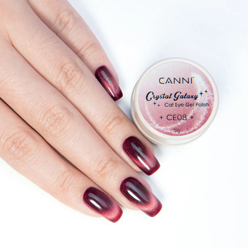 CANNI 18ml TPO-freier Langanhaltender No-Wipe Bright Topcoat Peel-off Base Coat 5g Kristall Magnetischer Katzenaugen-Gel Funkelnder Glitzer-Lack – Detail 6