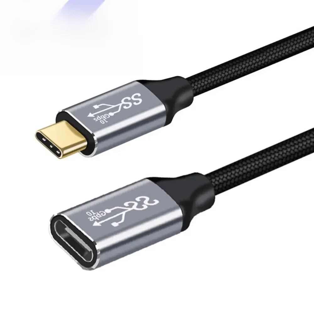 100W Pd Snel Opladen Kabel Man Naar Vrouw Data Lijn 4K @ 60Hz Video Koord 10Gbps Usb 3.1 Gen 2 Type C Verlengkabel Voor Laptop - afbeelding 2