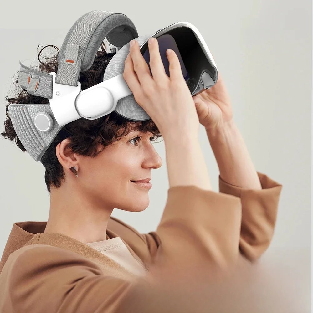 Hibloks dla Apple Vision Pro Pasek na głowę Regulowany pałąk Wygodne akcesoria do dekompresji twarzy VR dla Apple Vision Pro — zdjęcie produktu 7