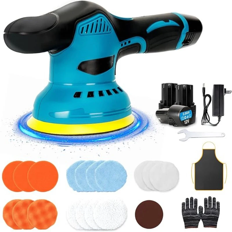 Polishing Machine For Car 12V Cordless Polisher 8 Gears 380W Automotive Electric waxis Repairing Wireless Sander Polish