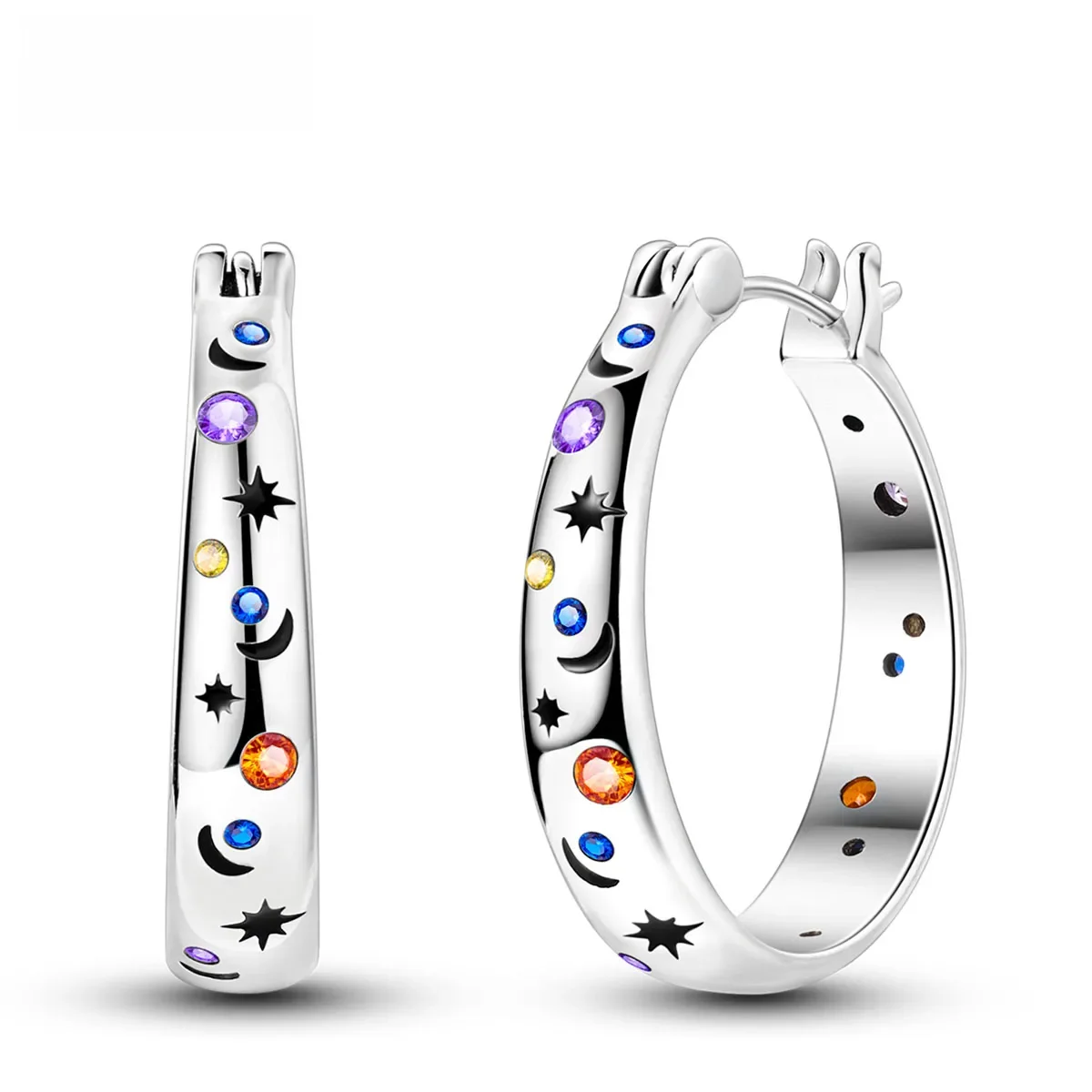 LAZA Hoop Earring Posrebrzane Pendientes dla kobiety Biżuteria ślubna zaręczynowa rocznicowa — zdjęcie 2