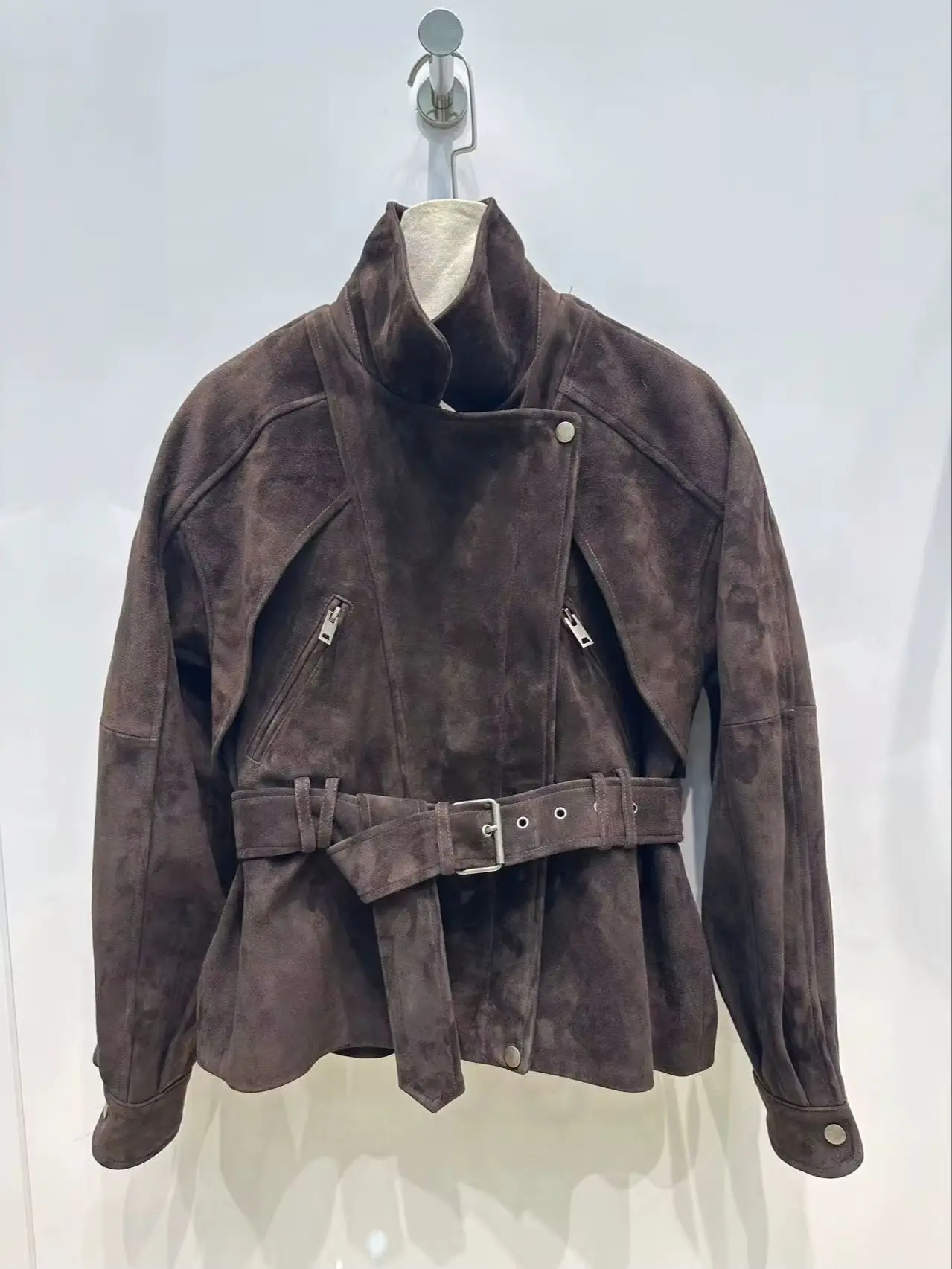 

Extremely stylish and elegant suede sheepskin jacket