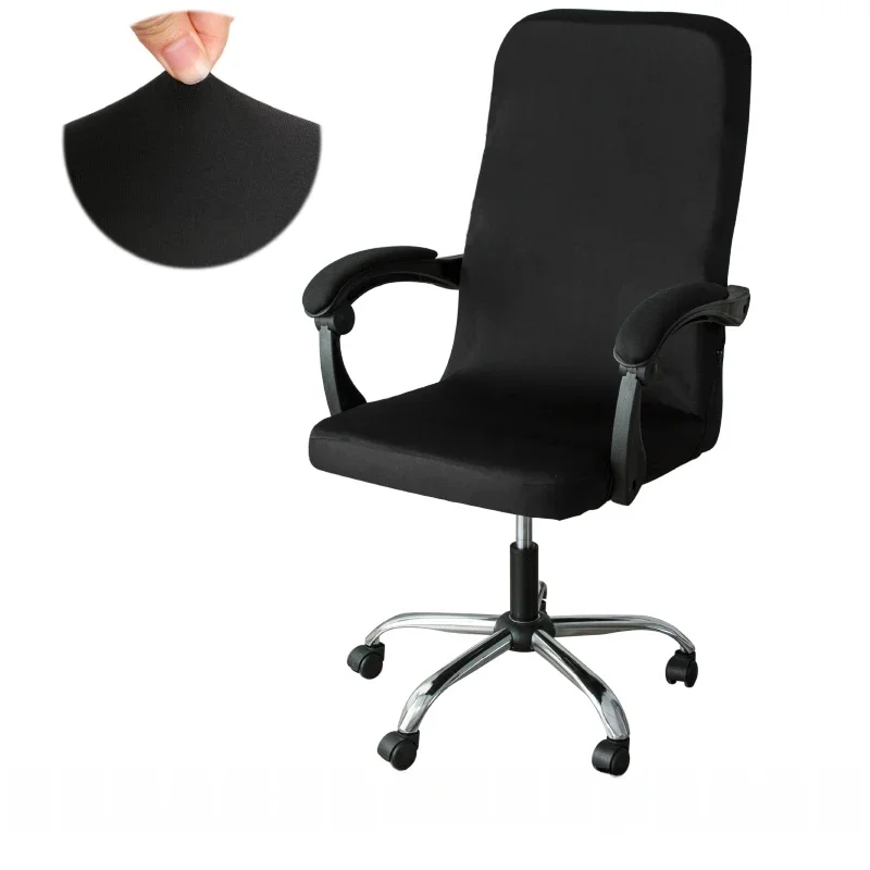 Housses de chaise de bureau en Spandex extensible, tailles M/L, Anti-salissure, housse de siège d'ordinateur, amovible, pour siège de bureau