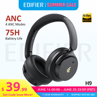 Edifier H9 Active Noise Cancelling Wireless Headphones Bluetooth 5.4 Headset Hi-Res Audio 75H Battery Life Foldable Design