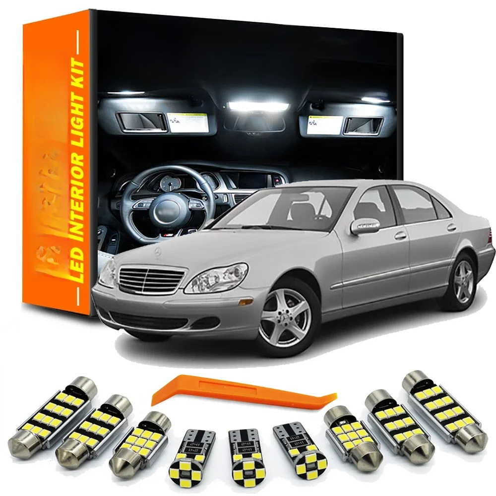 ZITWO 23Pcs Żarówki samochodowe Akcesoria Do Mercedes Benz S Class W220 1999-2005 LED Wnętrze Kopuła Mapa Czytanie Drzwi Bagażnik Zestaw Światła — zdjęcie 2