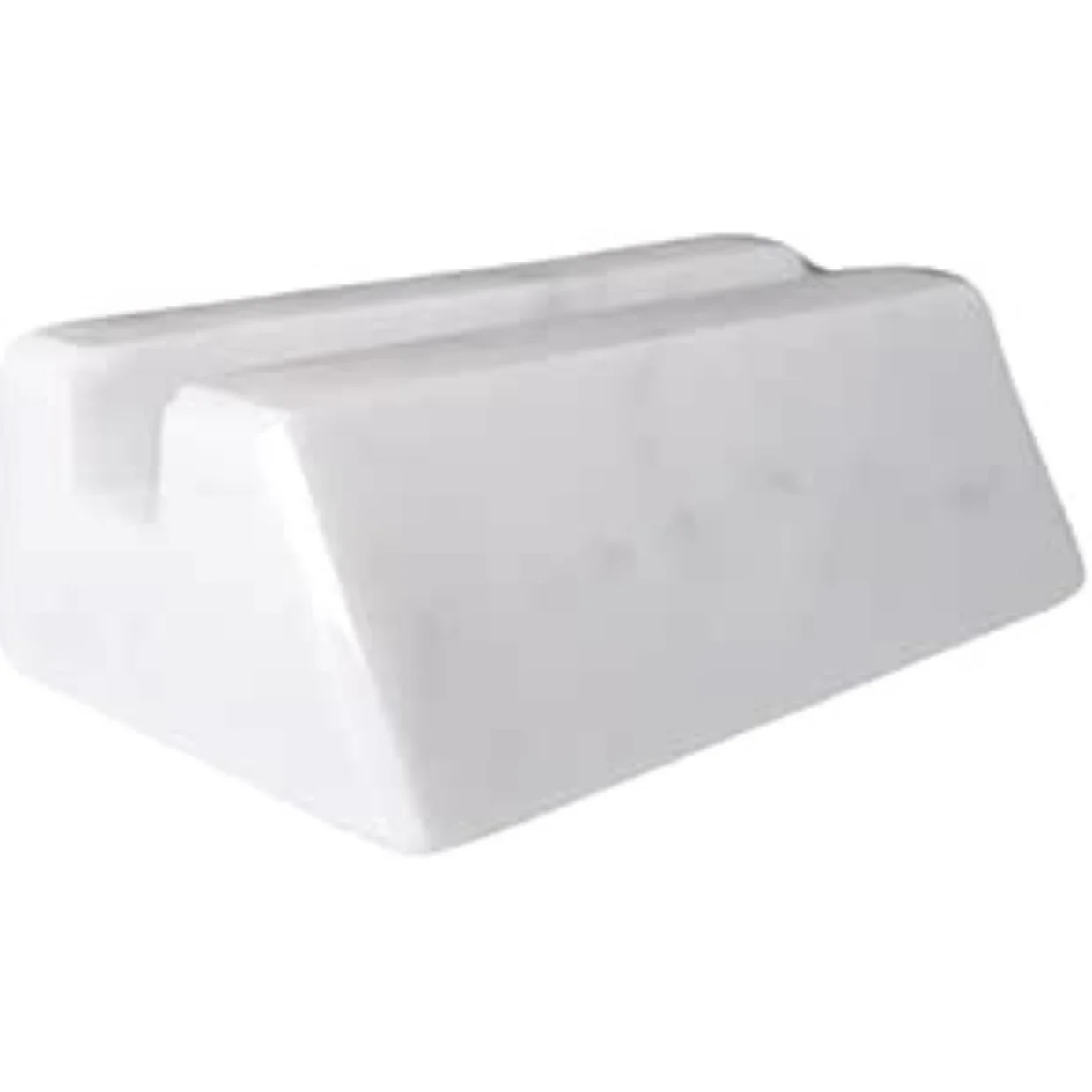 Porta Tablet, Smartphone o Biglietti da Visita da Scrivania – Design Elegante per Casa e Ufficio – Fatto a Mano in Italia - Supporto in Marmo Bianco Naturale – Kalu Creations