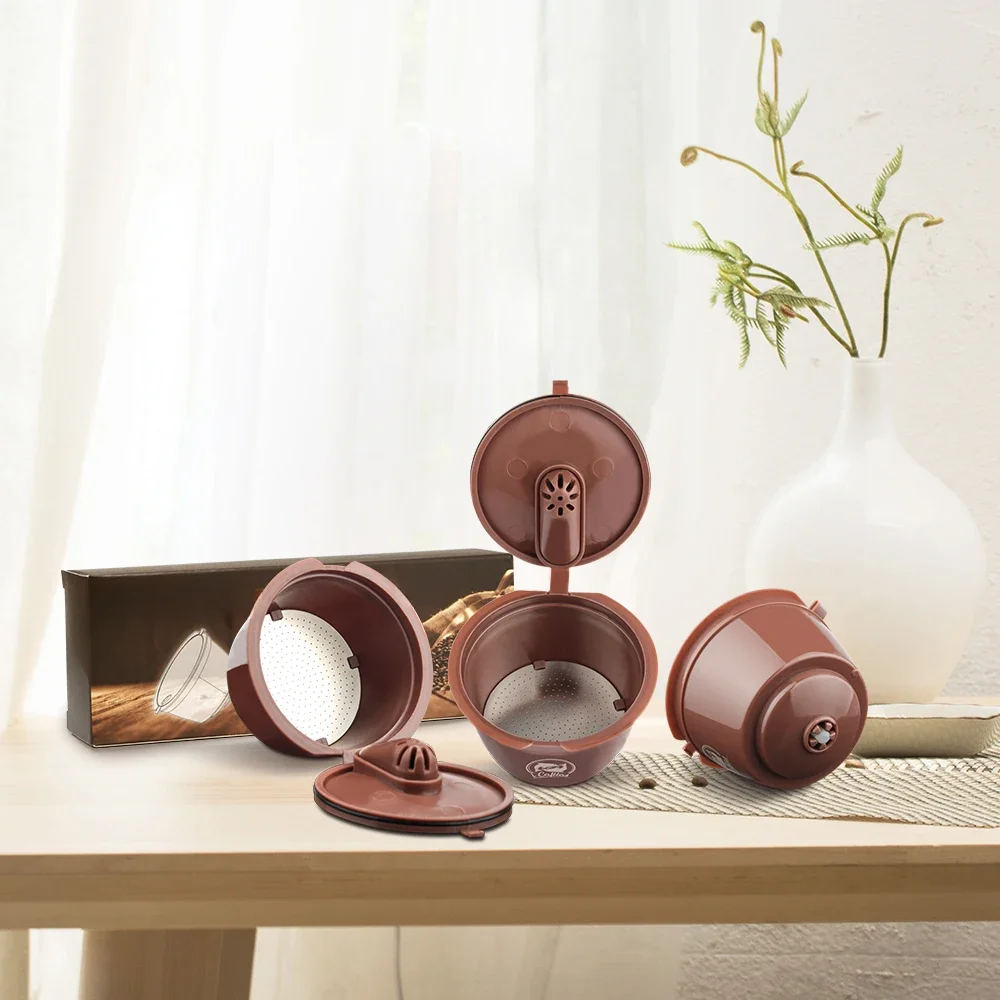 ICafilas – dosettes de café réutilisables, pour Dolce Gusto, filtres rechargeables, Crema, expresso, tasse, outil de cuisine