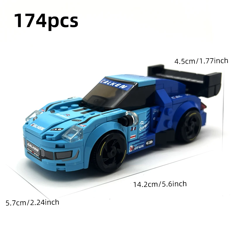 سوبر سباق السيارات الرياضية سيارة SUV اللبنات الطوب مجموعات لعشاق ألعاب أطفال مجموعة الأولاد عيد الميلاد هدية عيد ميلاد