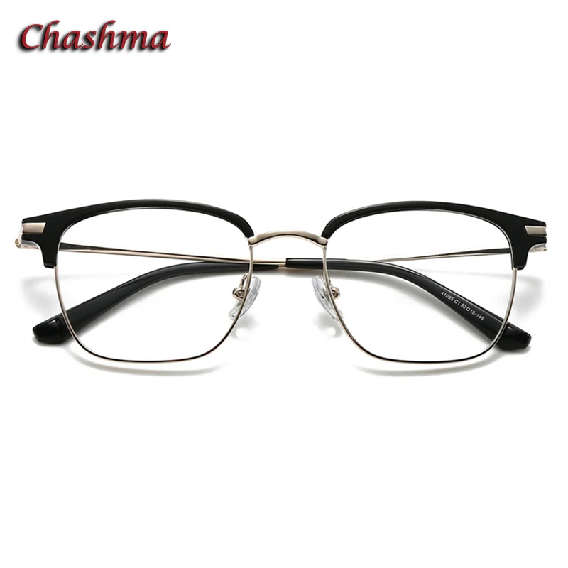 Chashma Prescription Glasses Men Fashion Design Optical Acetate Alloy Eyeglasses Frames Women Gafas for Recipe Lenses Eyewear