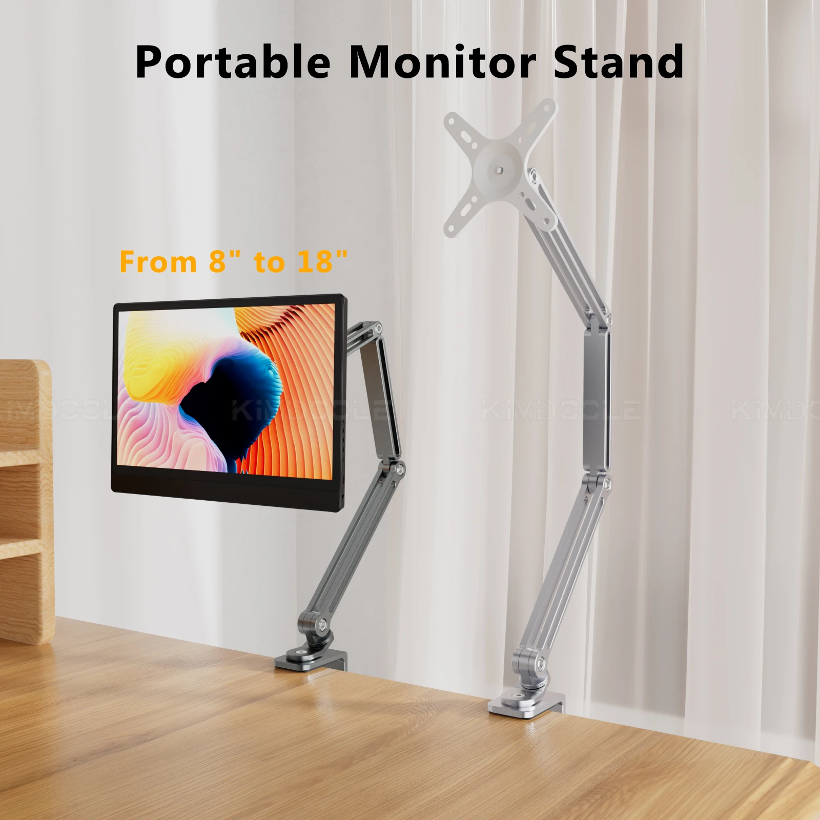 حامل ذراع طويل لحامل شاشة iPad Galaxy Xiaomi Tablet Kindler Tablet Desk Holder حامل هاتف مغناطيسي للسرير مزود بمشبك