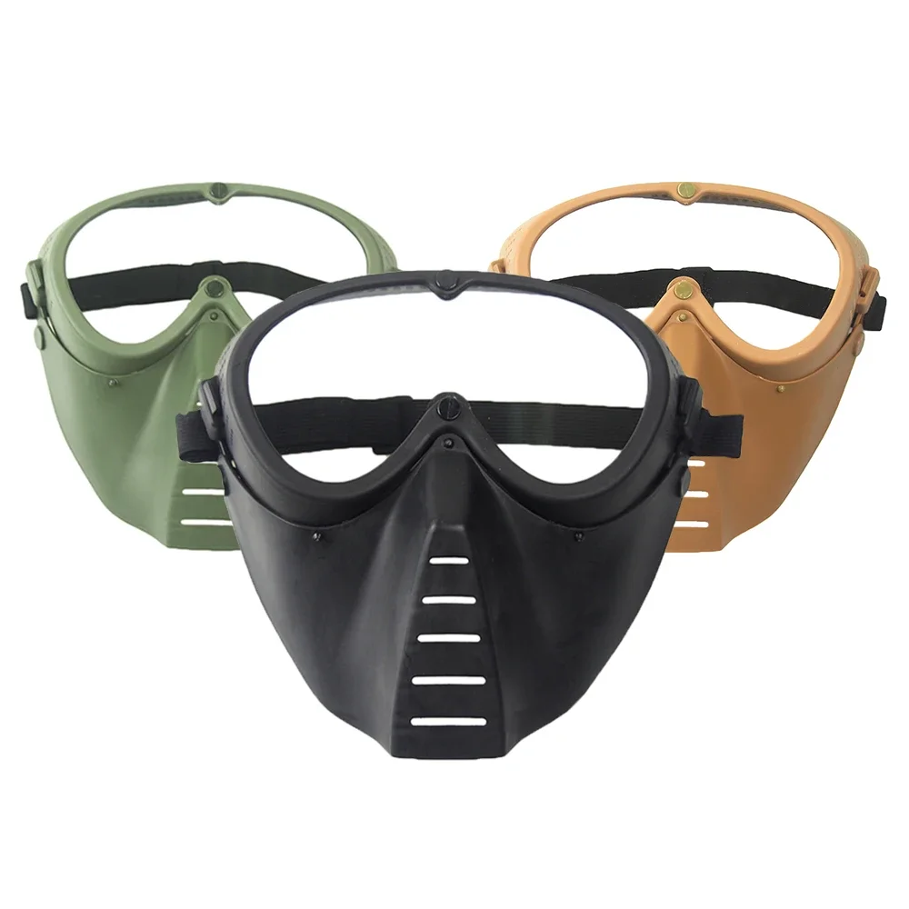 AliExpress Airsoft Paintball Mask Steel Mesh/Lens Protective Bee Fly Mask Hunting Tactical Protective CS Halloween Party Cycling Face Mask
