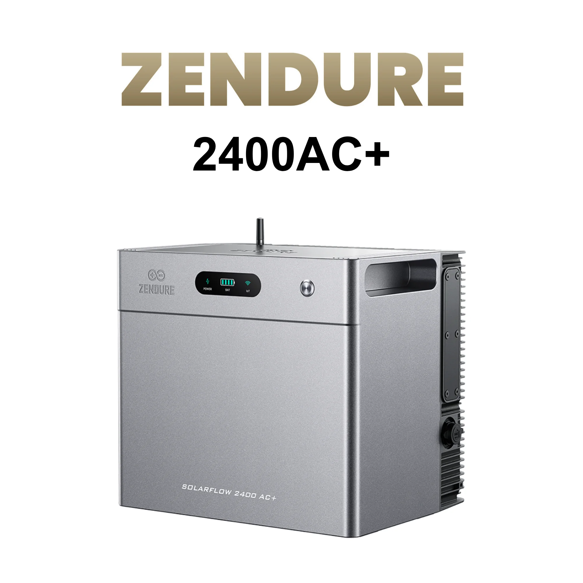 Zendure SolarFlow 2400 AC+, AC-gekoppeltes Speicher für Balkonkraftwerk 2,4kWh