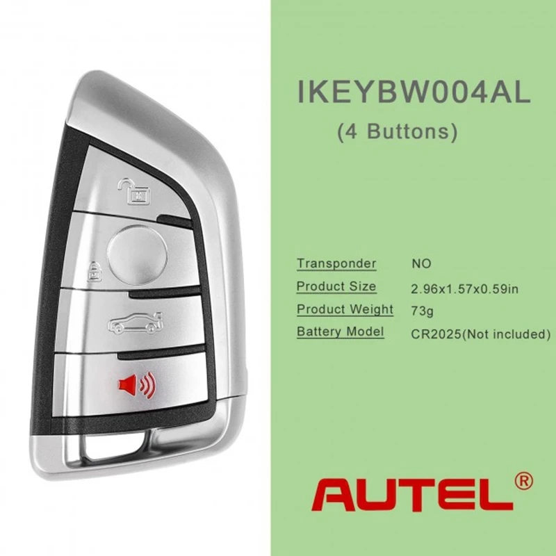 1/2 sztuk AUTEL inteligentny klucz BW004AL IKEYBW004AL dla BMWWork z programatorem kluczy MaxiIM KM100 kompatybilny z 315/433MHZ