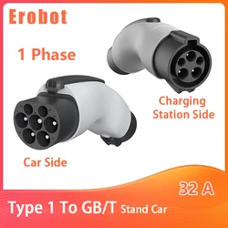 Tesla Models y 2023 Chinese Electric Cars AC3 Phase Electric Car Charging Gender 11Kw Charger J1772 Type 1 To GBT Adapter Evse