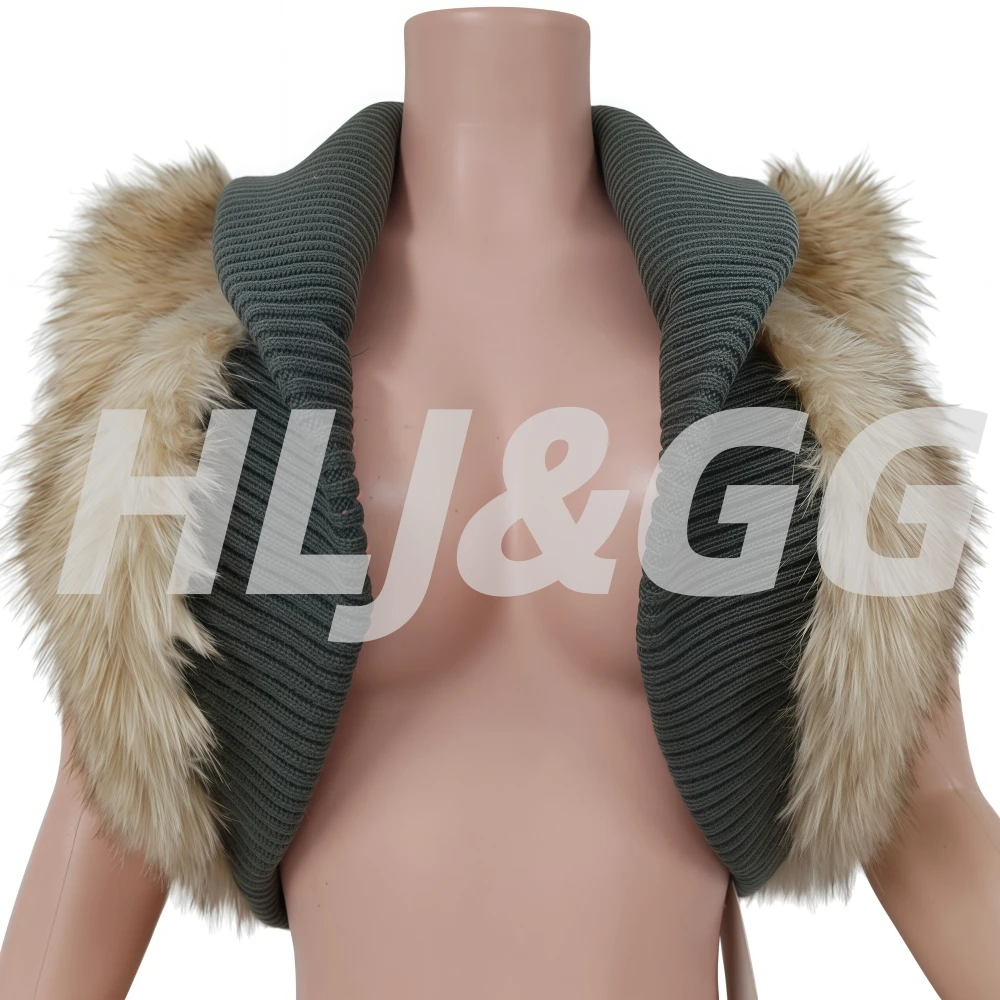 HLJ-abrigo de retales de piel para mujer, chaleco tejido de Color sólido, chaquetas cortas sin mangas, ropa de calle femenina Y2k 2025