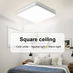 Ultra-thin LED Ceiling Lights Round/square Bedroom Light Neutral White Cool White Warm White 48W 36W 24W 18W LED Ceiling lamps