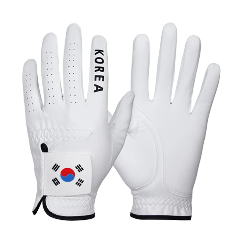 UPSET National Team Taegeukgi Suede Golf Gloves Right Hand 4P