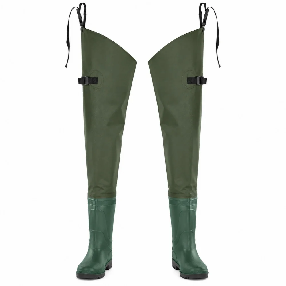 Fishing Hip Waders Wading Trousers Wading Hip Boots Lightweight River Boot Watertight Water Pants for Hunting Gardening Size 6-14