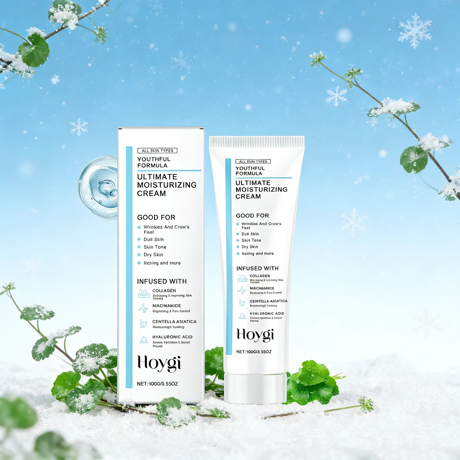 HOYGI 100g Ultimate Moisturizing Cream Youthful Formula  Repairs Damage Ultimate Cream Anti-Wrinkle Firming Cream