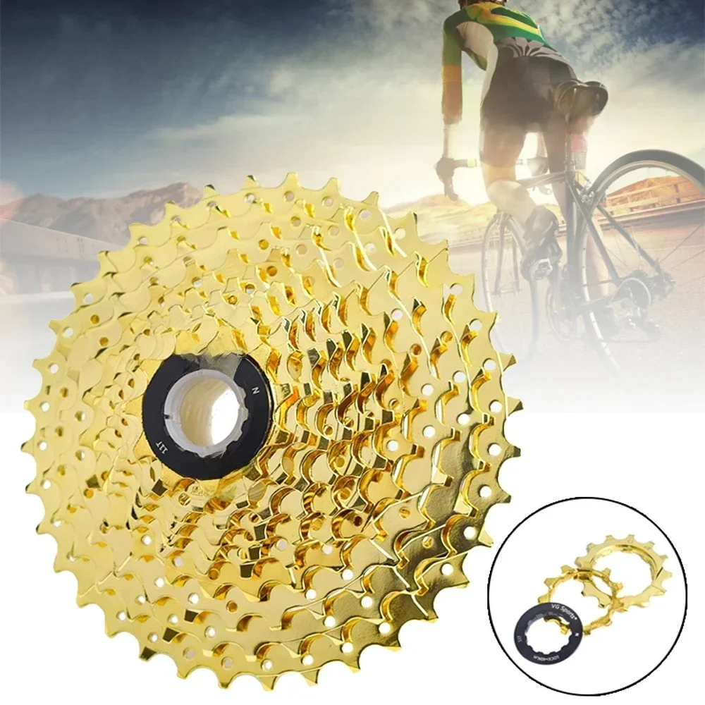 AliExpress NONE VG SPORTS Mountain Bike Freewheels 8/9/10/11 Speed Gold Mountain Road Bike Flywheel Wear-resistant Lightweight Cassette Flywheel