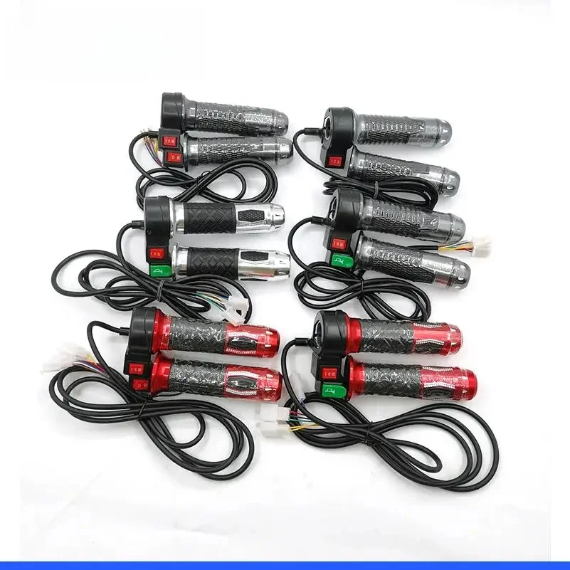 AliExpress NONE 12V-72V Universal Handlebar Grips Three Speed Turn Handle Throttle Accelerator for Citycoco Electric Scooter Bike Accessories