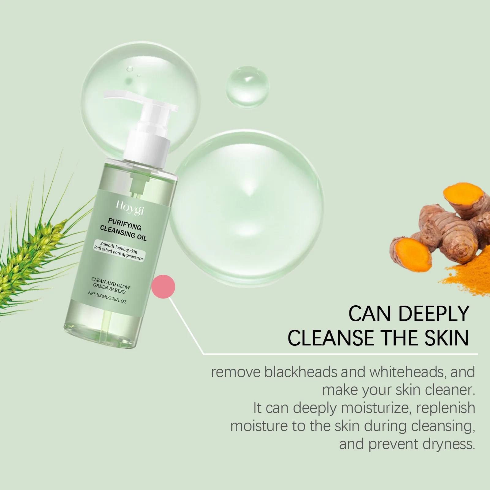 Hoygi Purifying Makeup Remove Oil Gentle Cleaning Pore Dirts Prevent Dryness Non-greasy Delay Skin Aging Makeup Removal Oil