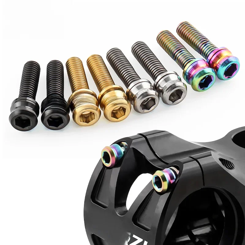AliExpress MUQZI 6PCS Titanium Bolts M5x15 M5x17 Bicycle Handlebar Stem Screw With Washer