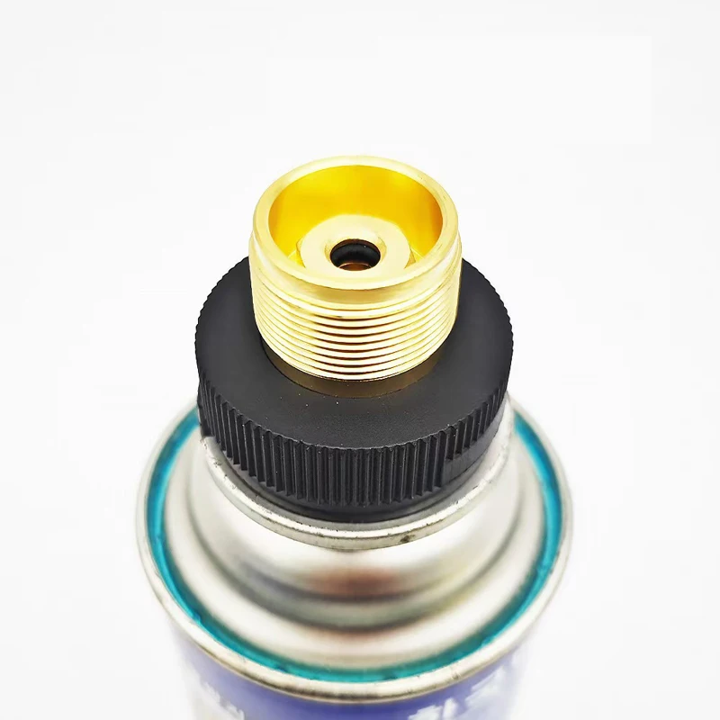 Gas Tank Sdapter CGA600(1"-20UNF) to 220g Butance Cartridge Braze Welding MAPP Propane Gas Torch Heating Solder Burner adaptor