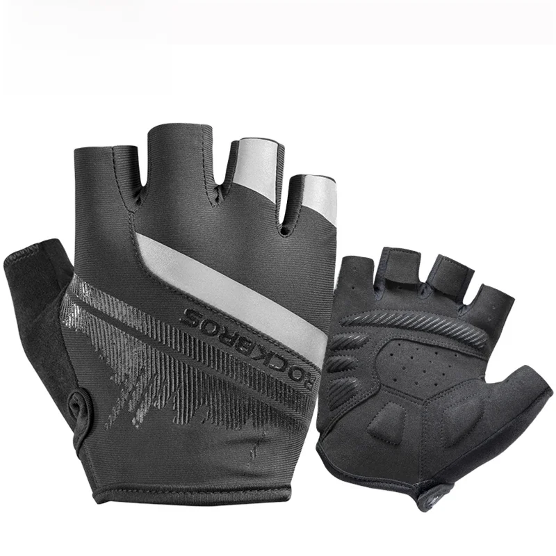 AliExpress ROCKBROS Cycling Gloves Half Finger Shockproof Wear Resistant Breathable MTB Road Bicycle Gloves Men Women Sports Bike Equipment
