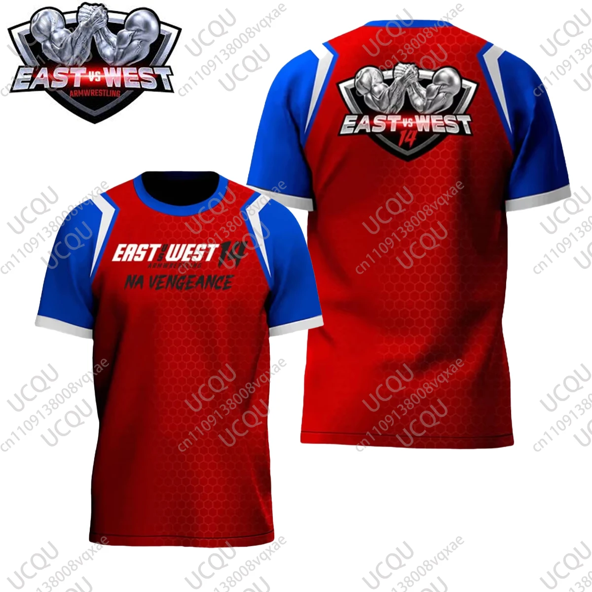 Camiseta de entrenamiento inspirada en Devon Larratt de East Vs West 14 Arm Wrestling, uniforme de fitness de manga corta para entusiastas de la lucha de manos.