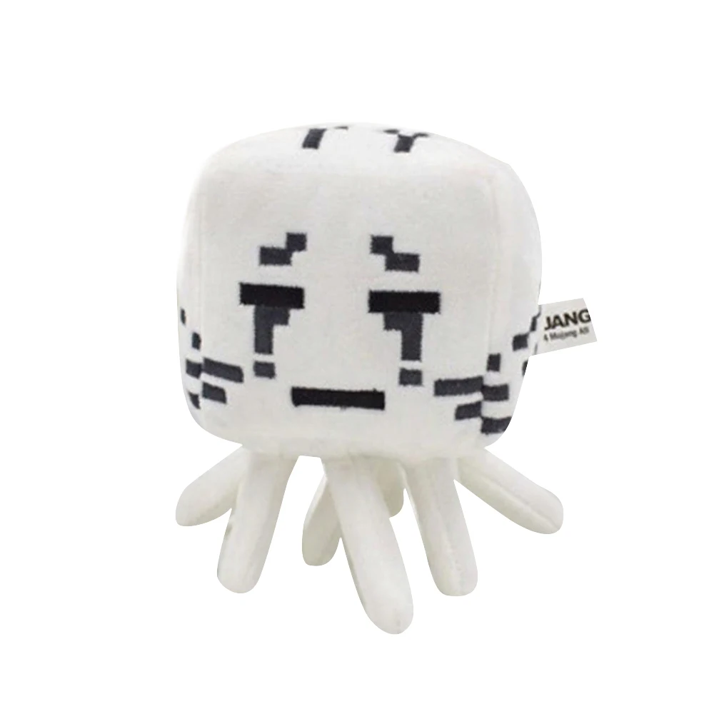 Pluszowa zabawka duch o długości 16 cm, urocza pluszowa lalka duch w stylu kreskówkowym z czarnymi oczami, prezent dla dzieci