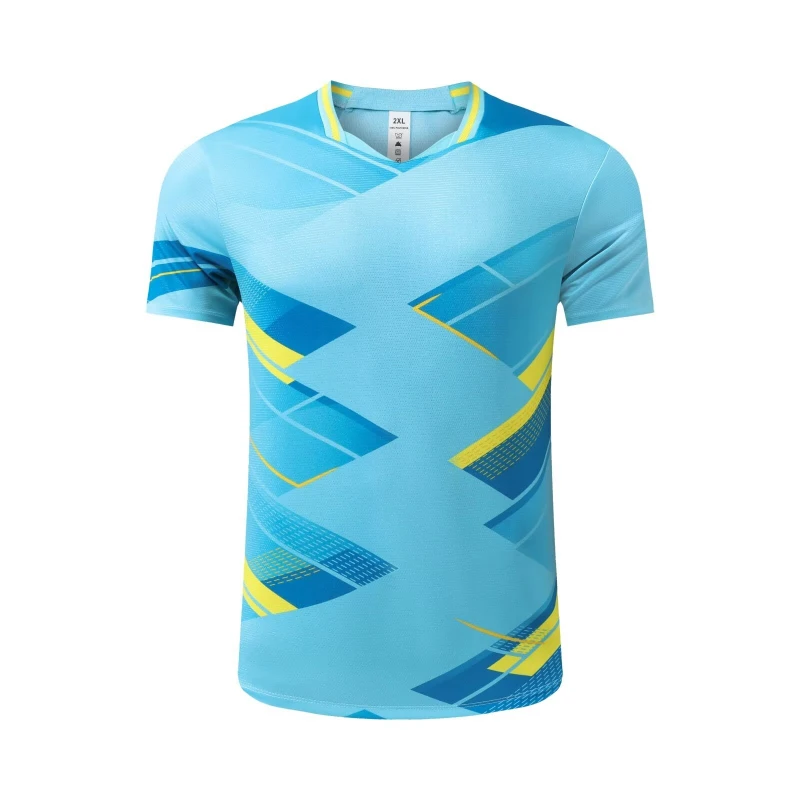 Ropa de tenis de bádminton para hombre y mujer, de manga corta Camiseta deportiva, cómoda, transpirable, absorbente de sudor, secado rápido, novedad de 2024